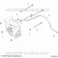 SYSTÃˆME DE TRANSMISSION, GEARCASE MOUNTING, REAR