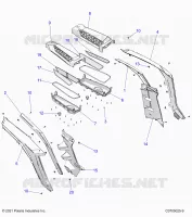 CARROSSERIE ARRIERE FENDERS AND BEZELS-Z24NMC99AM/BM (C0705025-9)