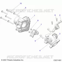 ENGINE, CORPS DE PAPILON AND FUEL RAIL