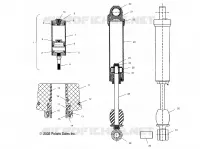 AMORTISSEUR (REAR TRACK)(M-10)