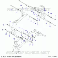 SUSPENSION ARRIERE CONTROL ARM MOUNTING