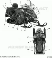 EMBLEMES, ADVENTURE, POLARIS BLUE SIDE PANEL OPTION