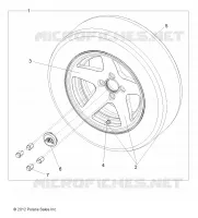 ROUES, OPTIONS, ROUE, 14 INCH STREET ALUMINUM RIM