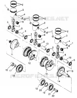 VILEBREQUIN ET PISTON SLX 780 B964287 AND  INTL. SLX 780 I964287 (4937443744C003)