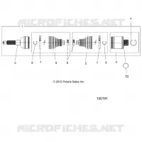 DRIVE TRAIN, TRANSMISSION ARRIERE SHAFT
