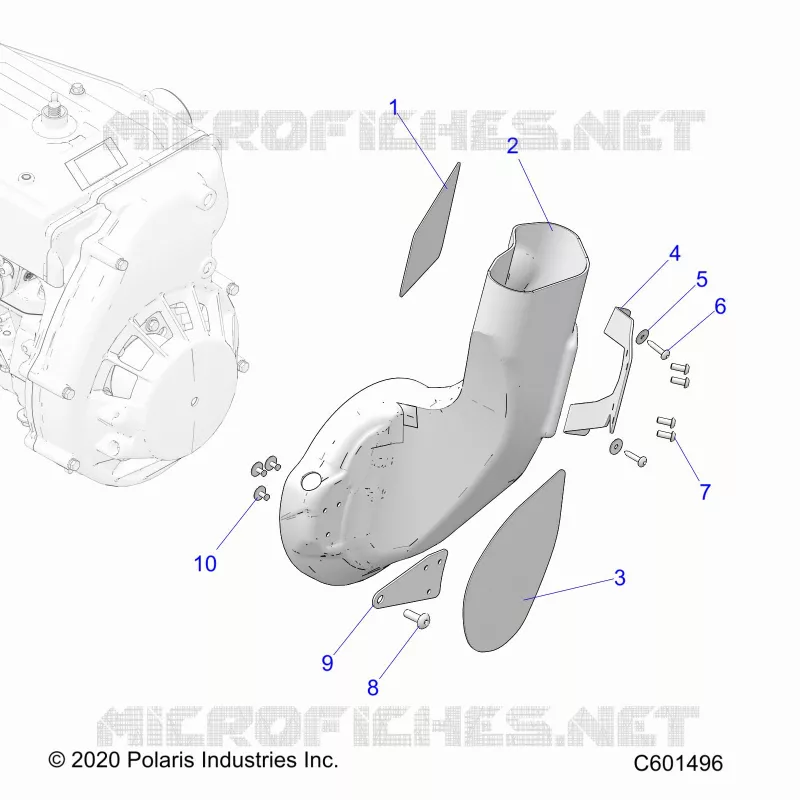 MOTEUR, AIR DUCT, INLET