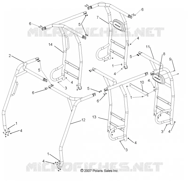 CHASSIS, CAB CADRE