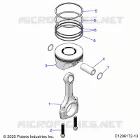 ENGINE, PISTON ET BIELLE