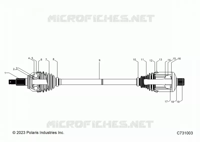 SYSTÃˆME DE TRANSMISSION, FRONT HALFSHAFT