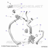MOTEUR, WATERPUMP AND BYPASS