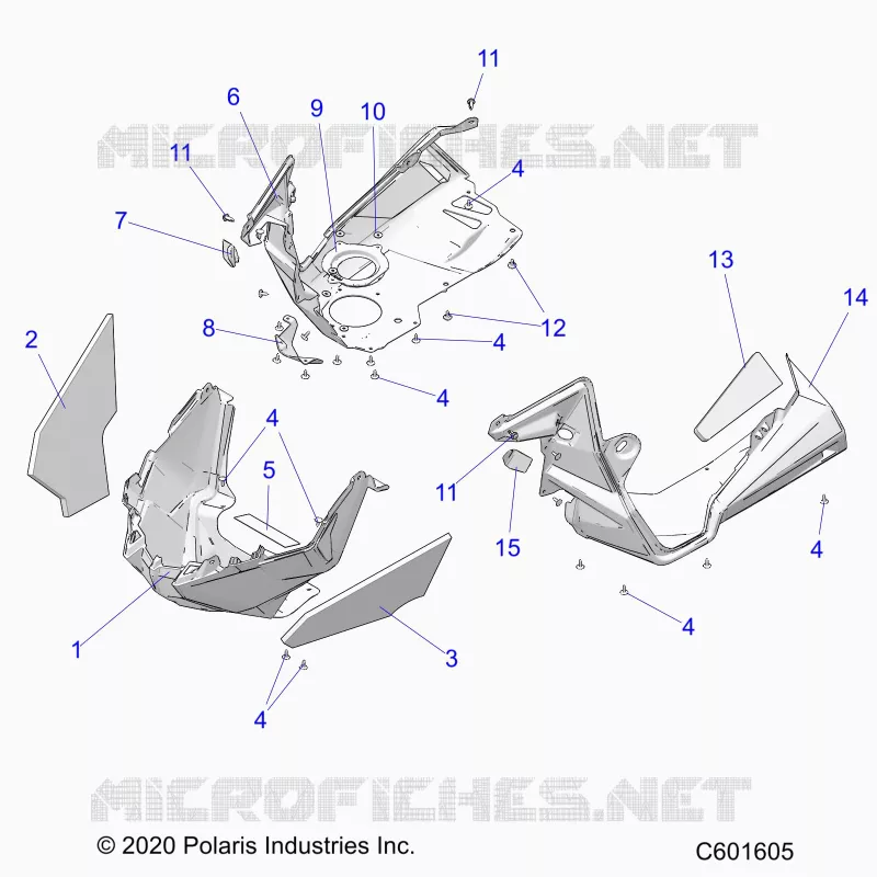 CARROSSERIE AVANT ASM./FENDERS