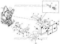 SYSTÈME DE REFROIDISSEMENT Scrambler 400L W97BC38C (4939893989A010)
