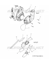 MOTEUR, AIR INLET and OUTLET DUCTS