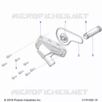 MOTEUR, WATERPUMP IMPELLER AND COVER