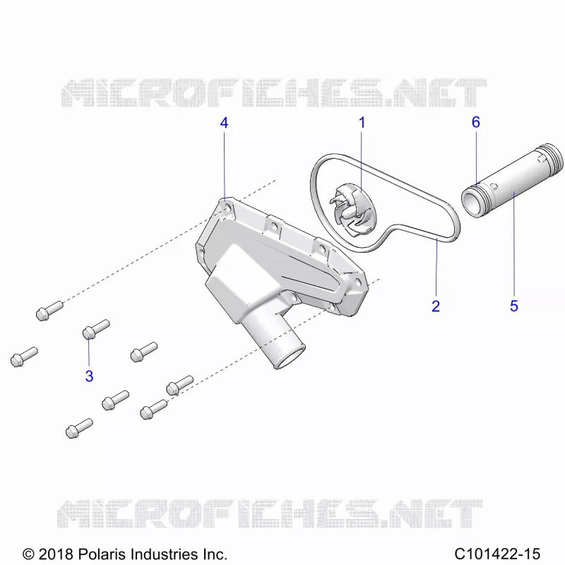 MOTEUR, WATERPUMP IMPELLER AND COVER