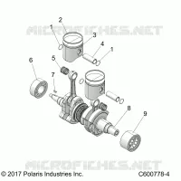 ENGINE, PISTON ET VILEBREQUIN