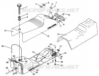 SIEGE ET RESERVOIR 500 CARB 0962764, 500 CARB SKS 0962564,  EUROPEAN 500 CAR (4931873187A007)