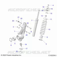 SUSPENSION, JAMBE DE FORCE AVANT