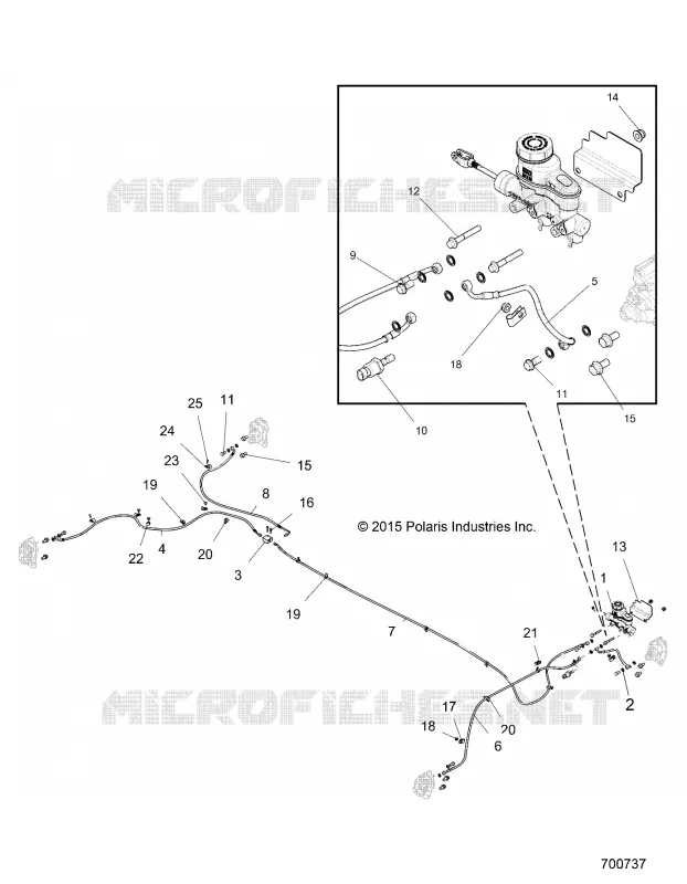 BRAKES, LINES AND MAITRE CYLINDRE