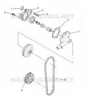 POMPE A EAU 440 / 0930760 and 440 SKS / 0930560 (4922932293030A)
