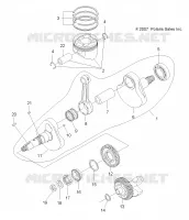 MOTEUR, VILEBREQUIN AND PISTON