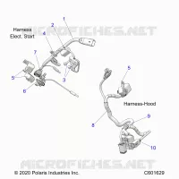 ELECTRICITE, WIRE HARNESS, HOOD, ELEC. START