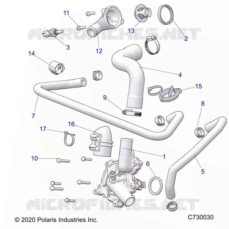 MOTEUR, WATERPUMP AND BYPASS