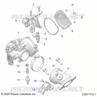 ENGINE, CORPS DE PAPILON AND FUEL RAIL