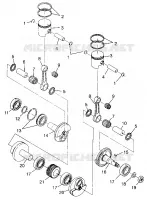 PISTON ET VILEBREQUIN  500 0972764, EUROPEAN 500 E972764, 500 SKS 0972564, (4938393839D004)