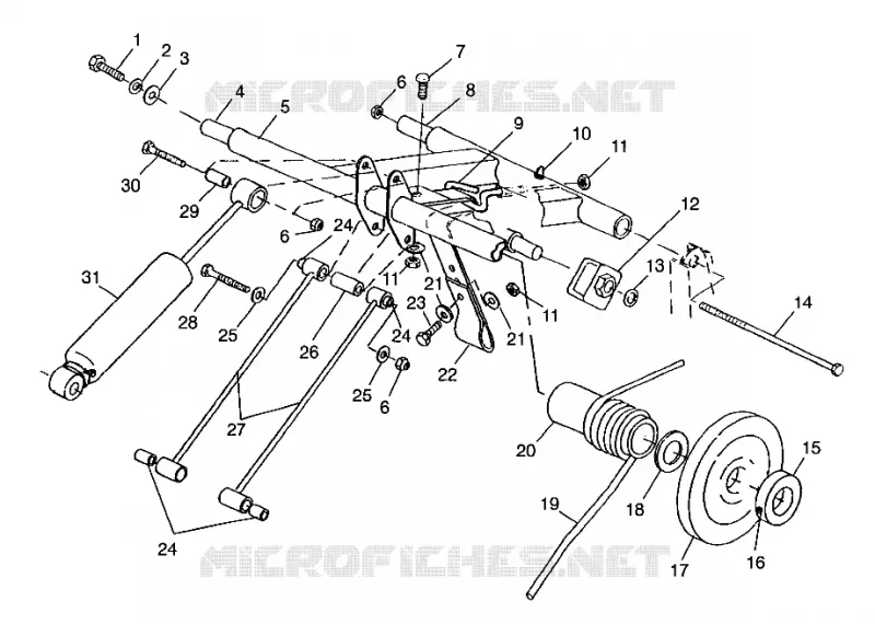 BRAS DE SUSPENSION ARRIERE 500 INDY 0982764(A)(B) AND EUROPEAN 500 INDY E982764A (4942104210B010)