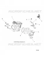 ENGINE, CORPS DE PAPILON AND FUEL RAIL