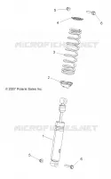 SUSPENSION, AMORTISSEUR AVANT