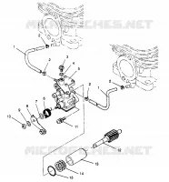 POMPE A HUILE WIDETRAK GT 0962061 and EUROPEAN WIDETRAK GT E962061 (4931623162C013)