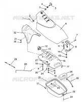 COFFRE AVANT SL 900 B964291 and  Intl. SL 900 I964291 (4935583558A008)