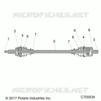 SYSTEME DE TRANSMISSION, FRONT HALF SHAFT