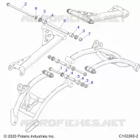 SUSPENSION ARRIERE CONTROL ARM, MOUNTING