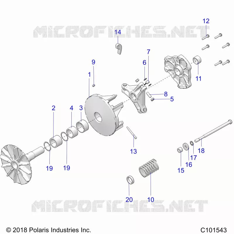 SYSTÃˆME DE TRANSMISSION, PRIMARY CLUTCH