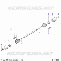 DRIVE TRAIN, TRANSMISSION AVANT SHAFT