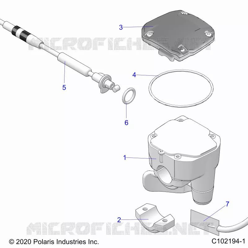 DIRECTION, CONTROLS, THROTTLE ASM. AND CABLE
