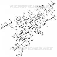 SUPPORT PONT ET FREIN Sport 400L W97BA38C and Trail Blazer W97BA25C (4940124012C001)