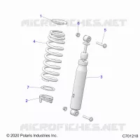 SUSPENSION, AMORTISSEUR AVANT MOUNTING