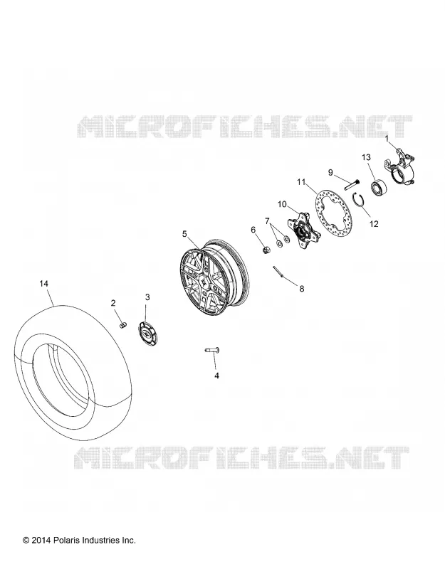 ROUES, FRONT AND HUB