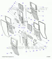 PORTES, REAR, CRANK