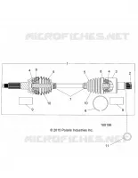 SYSTÈME DE TRANSMISSION, REAR HALF SHAFT (TO 4/25/16)