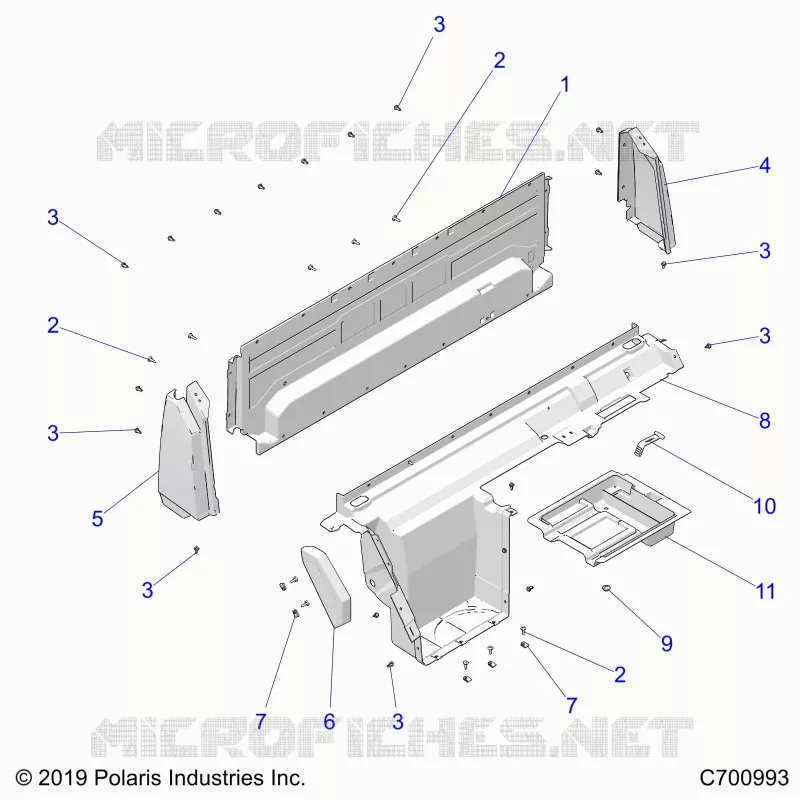 CARROSSERIE ARRIERE CLOSEOFF, AND FENDERS