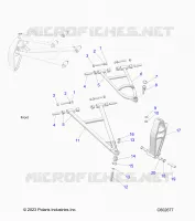 SUSPENSION AVANT, CONTROL ARMS AND SPINDLE