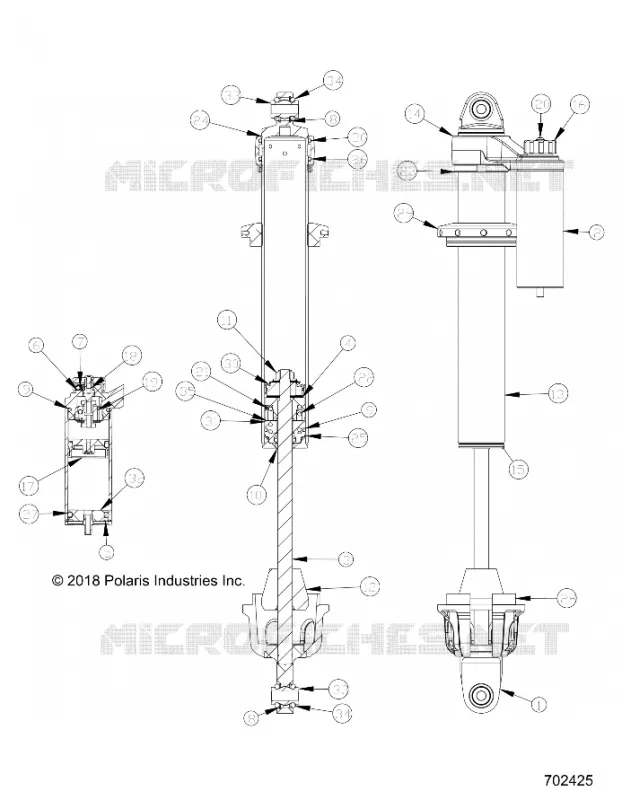 SUSPENSION, AMORTISSEUR AVANT INTERNALS