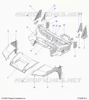 CAPOT, LINER, FRONT FENDERS, A PILLARS