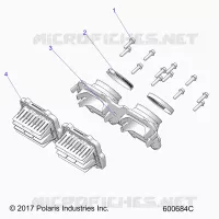 ENGINE, REED VALVE AND CORPS DE PAPILON ADAPTOR