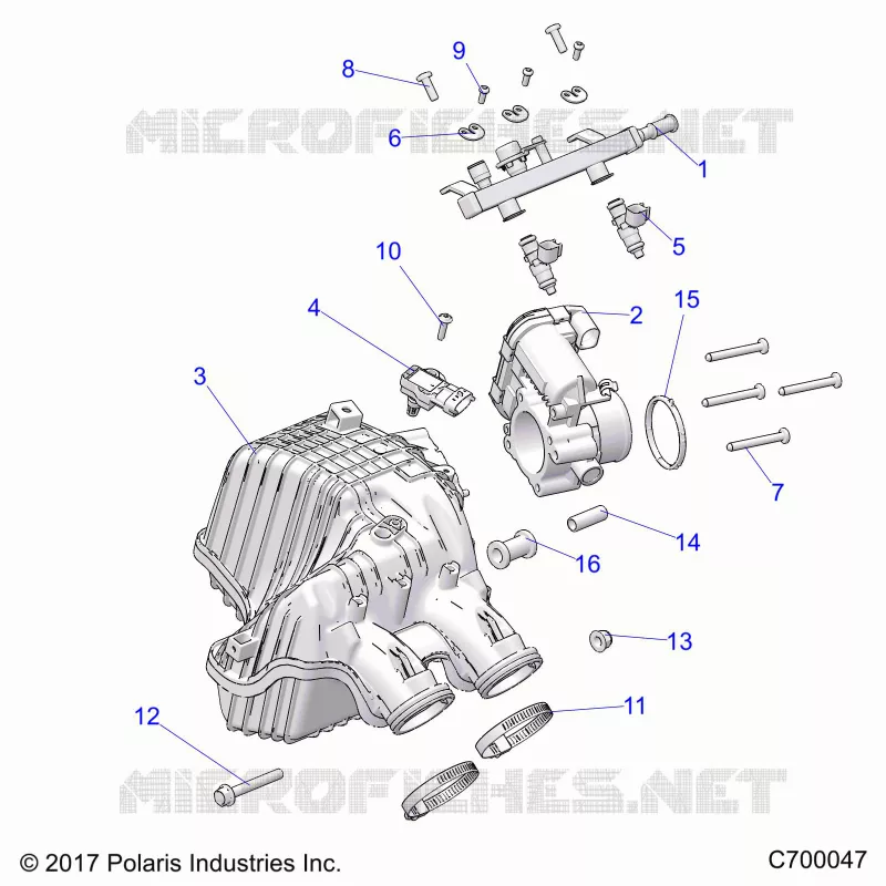 ENGINE, PRISE D'AIR MANIFOLD